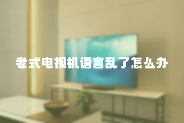 老式電視機語言亂了怎么辦