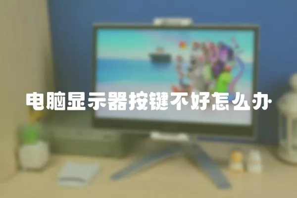 電腦顯示器按鍵不好怎么辦