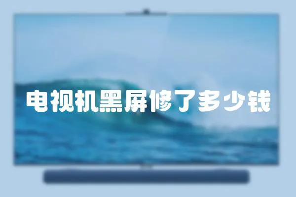 電視機(jī)黑屏修了多少錢