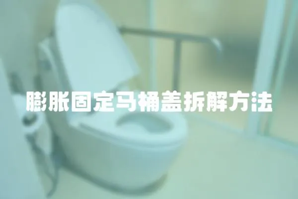 膨脹固定馬桶蓋拆解方法