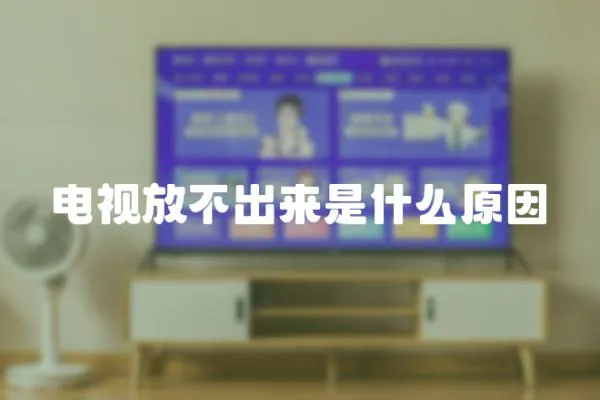 電視放不出來是什么原因