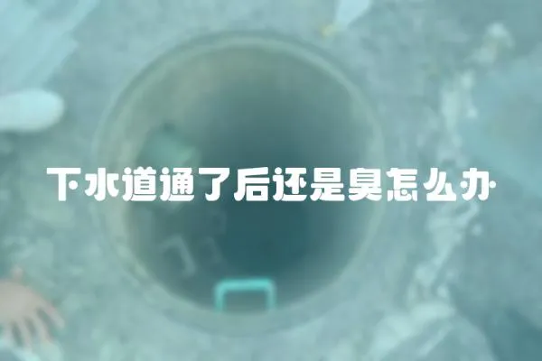下水道通了后還是臭怎么辦