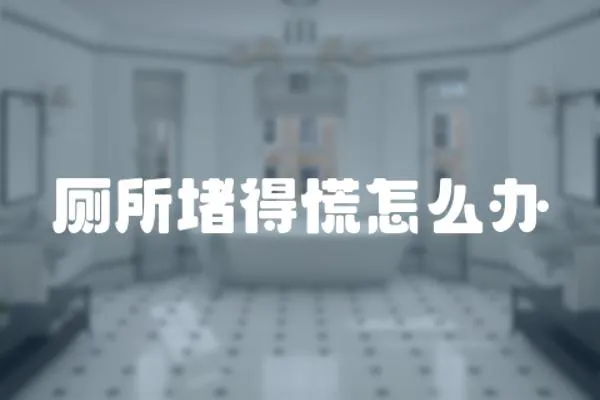 廁所堵得慌怎么辦