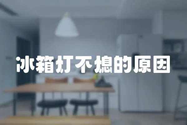 冰箱燈不熄的原因