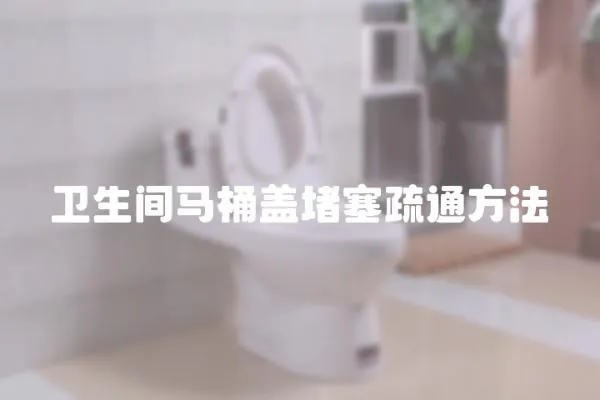 衛生間馬桶蓋堵塞疏通方法