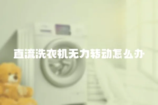 直流洗衣機無力轉動怎么辦