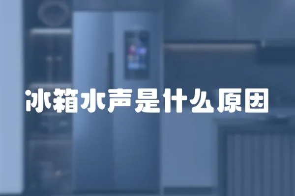 冰箱水聲是什么原因