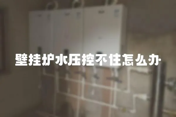 壁掛爐水壓控不住怎么辦
