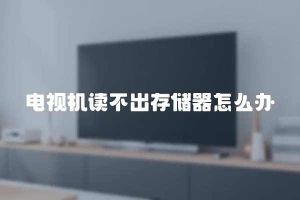 電視機讀不出存儲器怎么辦