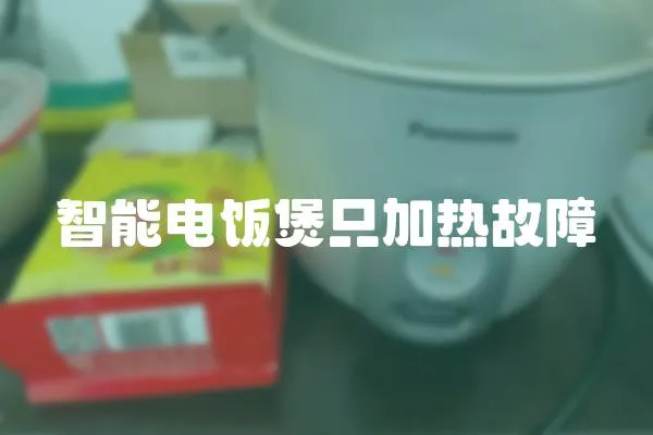 智能電飯煲只加熱故障