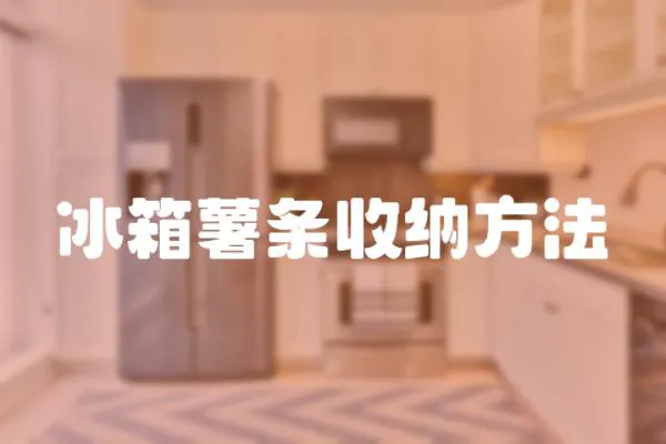 冰箱薯條收納方法