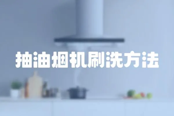 抽油煙機刷洗方法