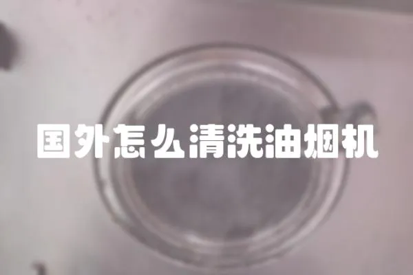 國外怎么清洗油煙機