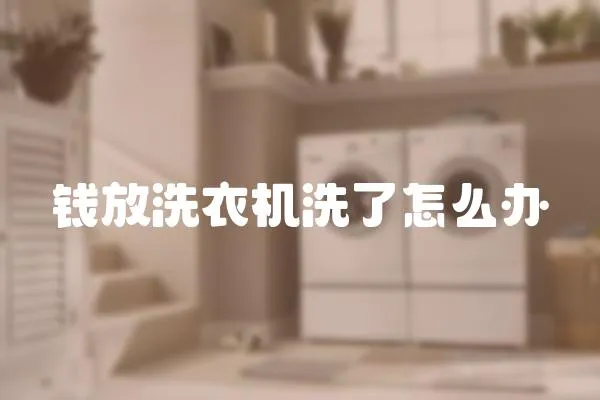 錢放洗衣機洗了怎么辦
