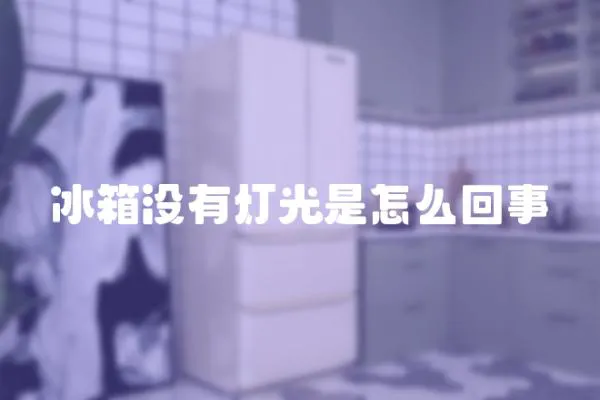 冰箱沒有燈光是怎么回事