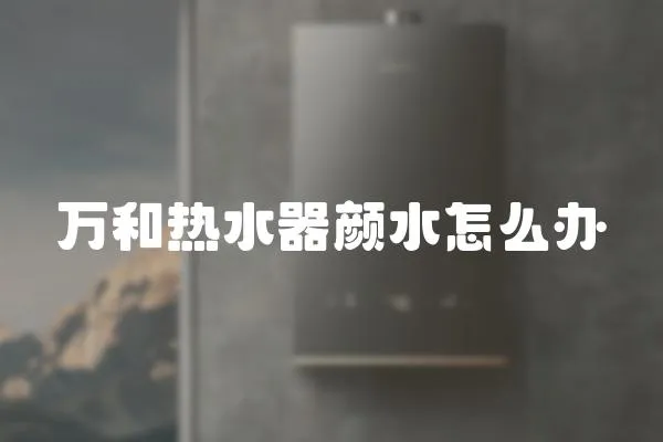 萬和熱水器顏水怎么辦