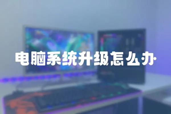 電腦系統(tǒng)升級怎么辦