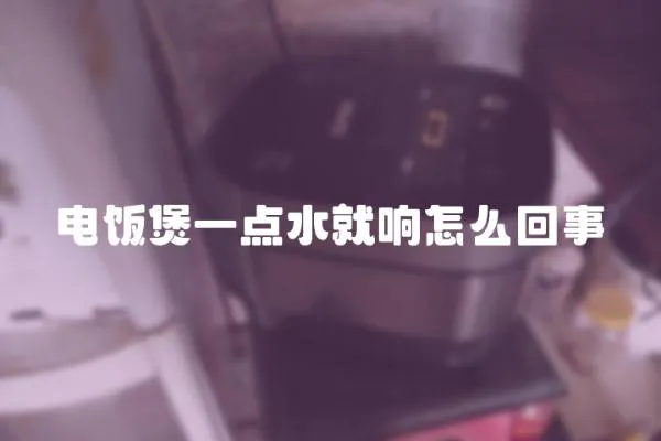 电饭煲一点水就响怎么回事