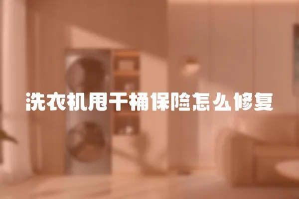 洗衣機(jī)甩干桶保險(xiǎn)怎么修復(fù)