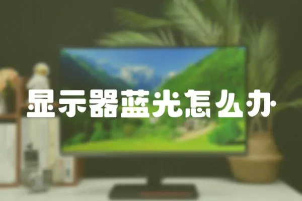 顯示器藍光怎么辦