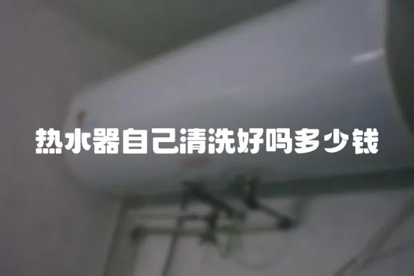 熱水器自己清洗好嗎多少錢