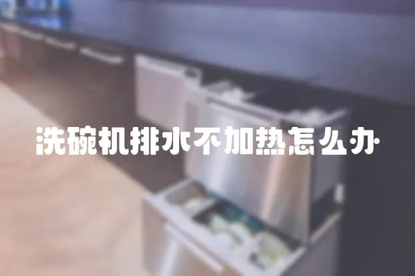 洗碗機排水不加熱怎么辦