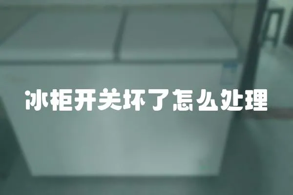冰柜開關壞了怎么處理