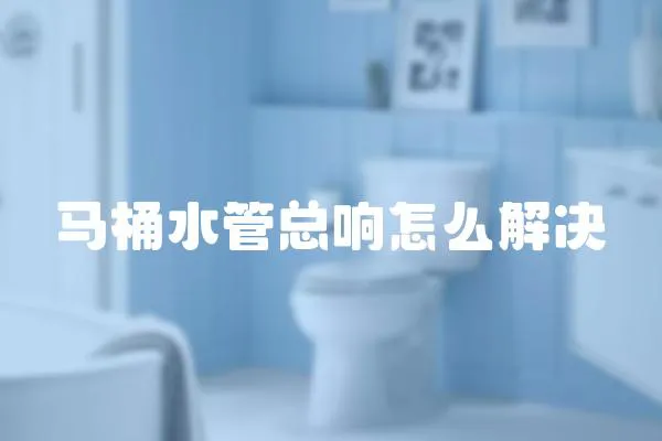 馬桶水管總響怎么解決