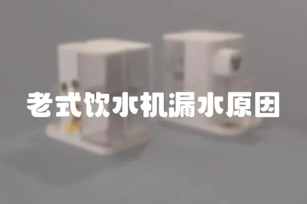 老式飲水機漏水原因