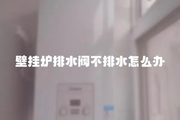 壁掛爐排水閥不排水怎么辦