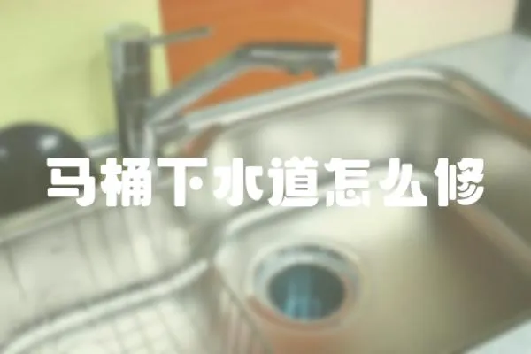 馬桶下水道怎么修
