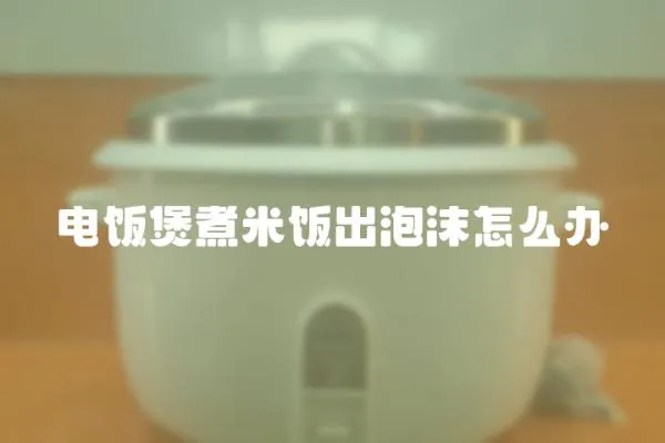 電飯煲煮米飯出泡沫怎么辦