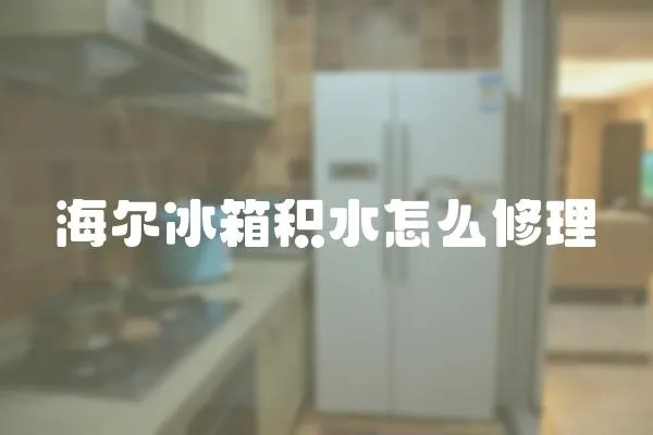 海爾冰箱積水怎么修理