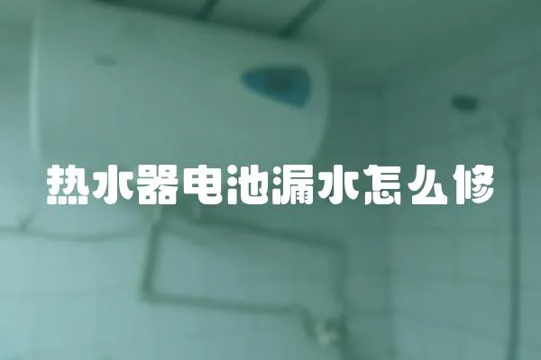 熱水器電池漏水怎么修