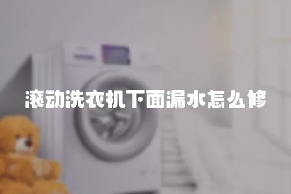 滾動洗衣機下面漏水怎么修