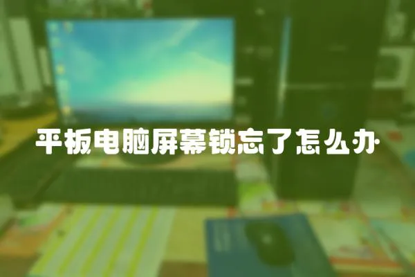 平板電腦屏幕鎖忘了怎么辦