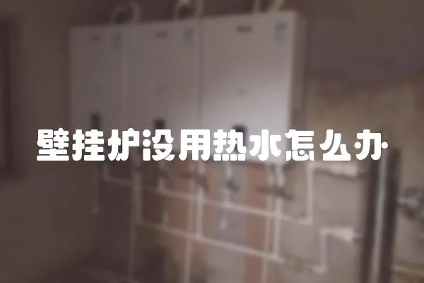 壁掛爐沒用熱水怎么辦