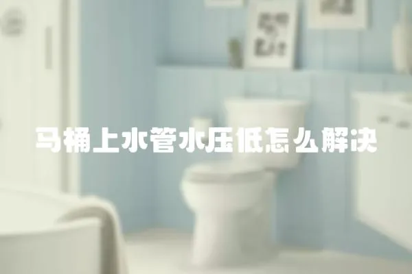 馬桶上水管水壓低怎么解決