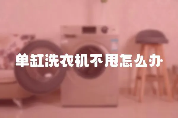 單缸洗衣機(jī)不甩怎么辦