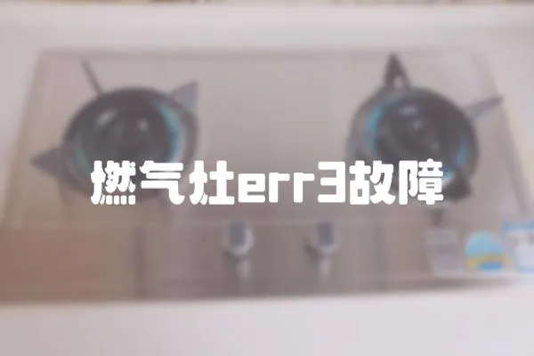燃?xì)庠頴rr3故障