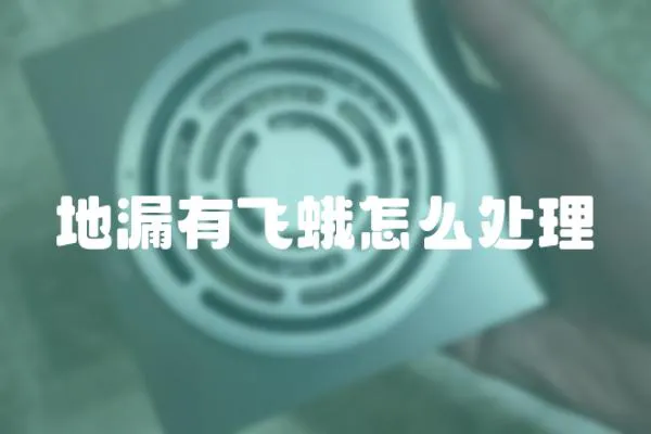 地漏有飛蛾怎么處理