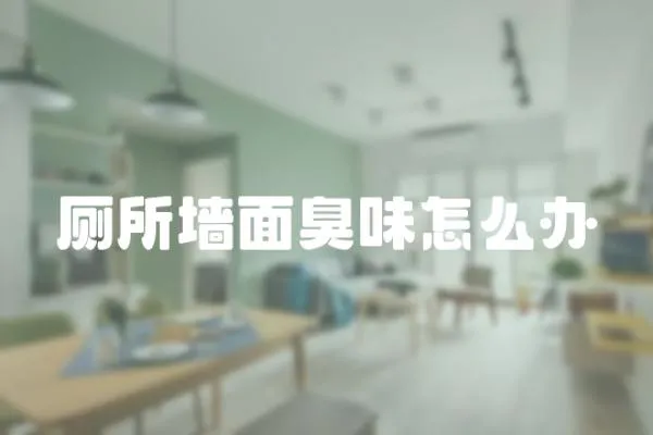 廁所墻面臭味怎么辦