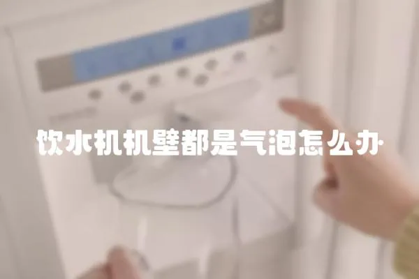 飲水機(jī)機(jī)壁都是氣泡怎么辦
