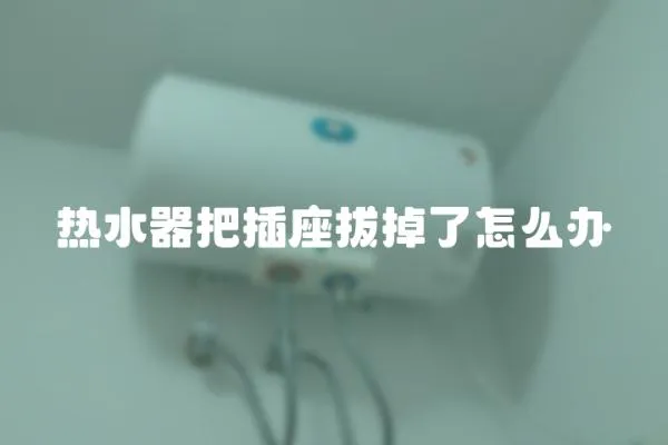 熱水器把插座拔掉了怎么辦