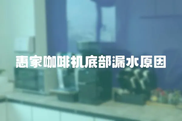 惠家咖啡機(jī)底部漏水原因