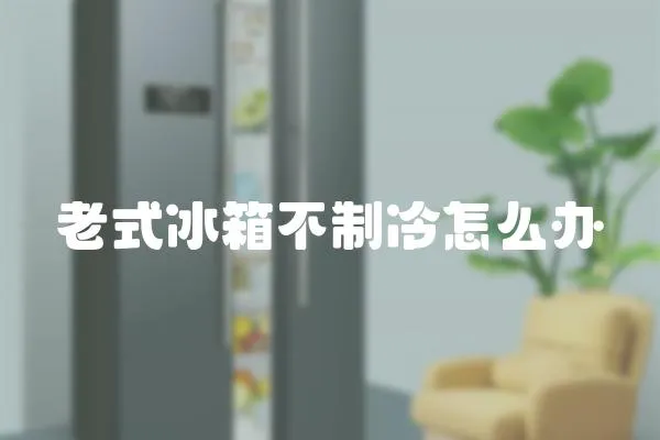老式冰箱不制冷怎么辦