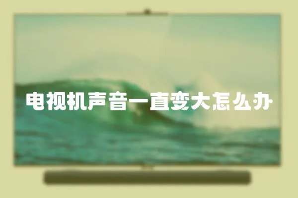 電視機(jī)聲音一直變大怎么辦