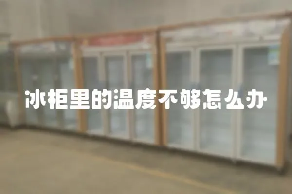 冰柜里的溫度不夠怎么辦