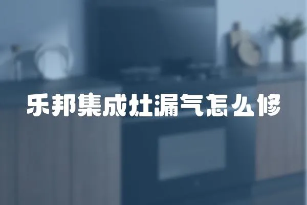樂邦集成灶漏氣怎么修