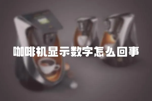 咖啡機顯示數(shù)字怎么回事